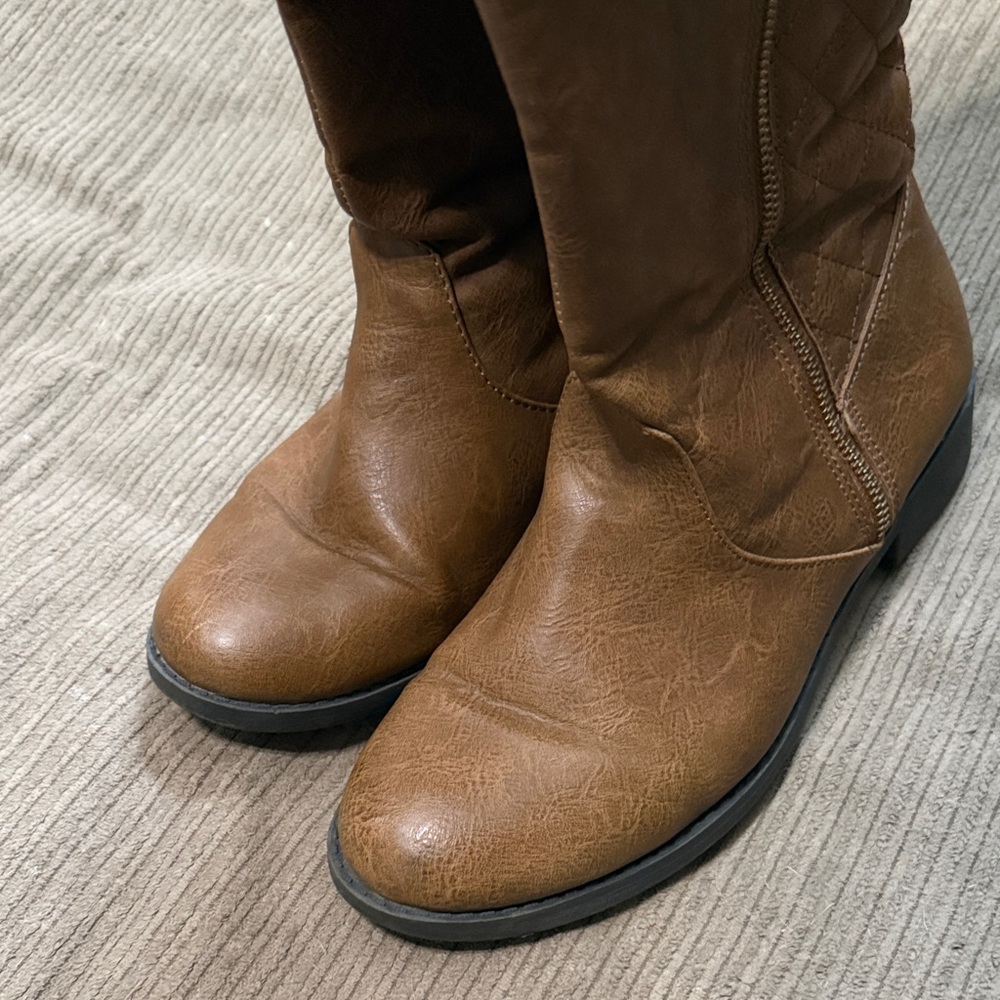 Dexflex Comfort Brown Quilted Over the Knee Boots - Picture 6 of 7